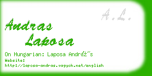 andras laposa business card